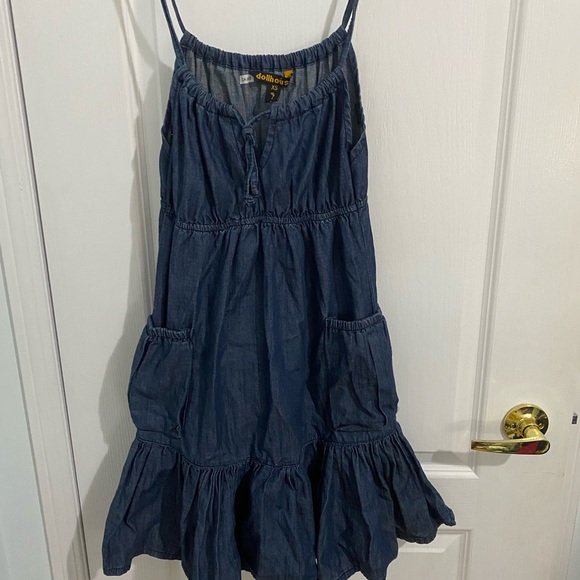 Tier Jeans Smock Dress - Picture 2 of 2